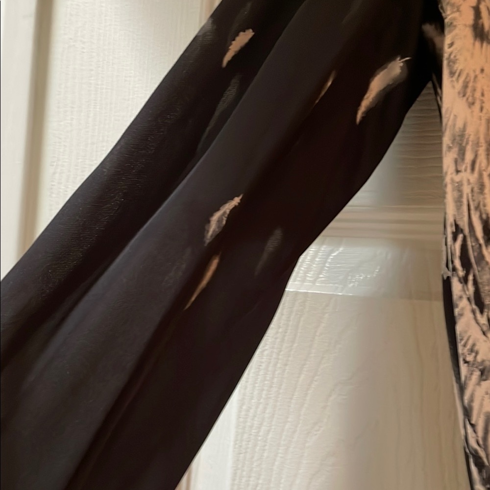 Haute Hippie Women's Black and White Drape Top - Picture 5 of 5